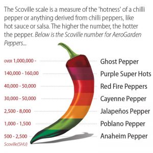 Ghost Chili Scoville Chart